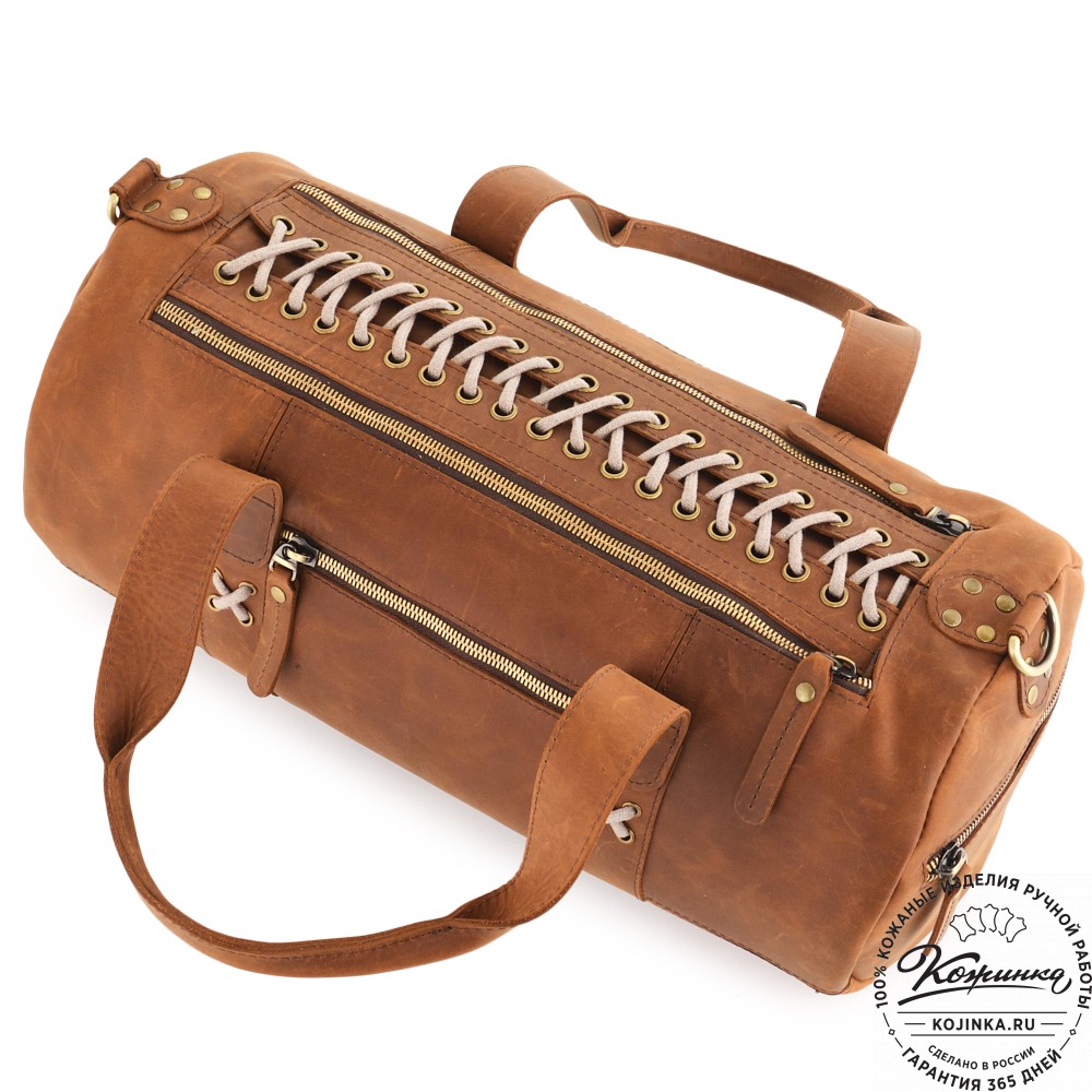  Кожаная сумка "Тайлер" (коричневый крейзи) 